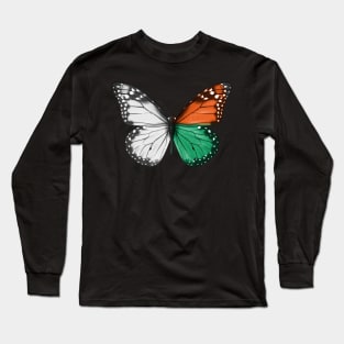 Malagasy Flag  Butterfly - Gift for Malagasy From Madagascar Long Sleeve T-Shirt